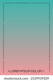 Trendy Background with Gradient Mesh Holographic Shapes. Vector Page Design for your Identity. Minimal Print Set in Red Colors for Your Identity Style. 