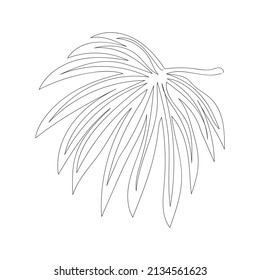 Trendy background with one line continuous leave and phrase. Abstract collage with geometric shapes. Design templates for social media stories, posters, covers and t-Shirt print