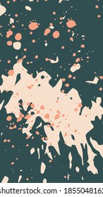 Trendy background. Pattern grunge paint stains splashes pastel modern colors textures. Hand drawn abstract vector set. Social stories, personal blog posts templates for media marketing banners
