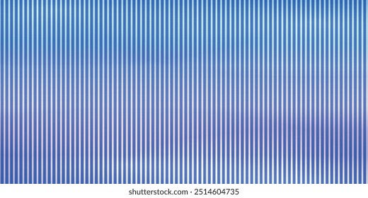 Trendy background of ribbed glass effect. Gradient banner with prism holographic texture. Vector illustration.