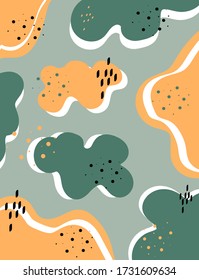 Trendy background in Scandinavian style.
