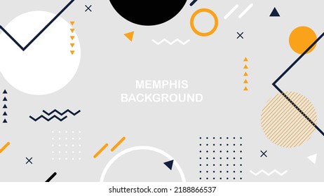 trendy background template memphis style