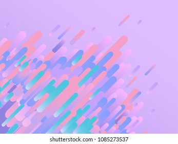Trendy background template with vibrant glitched gradient purple blue violet colors and abstract shapes flow. Vector modern poster, banner, presentation layout, minimal style corporate identity
