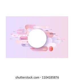 Trendy background template with vibrant gradient purple blue violet colors and abstract geometric shapes. Vector modern poster, banner, presentation layout, minimal style corporate identity backdrop.