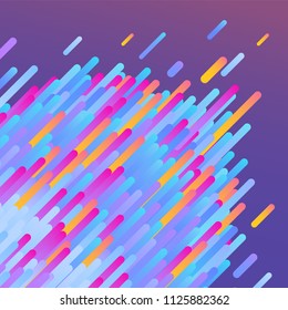 Trendy background template with vibrant gradient blue purple colors and abstract round blended shapes flow. Vector modern poster, banner, presentation layout
