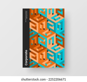 Trendy banner design vector concept. Clean geometric shapes flyer template.