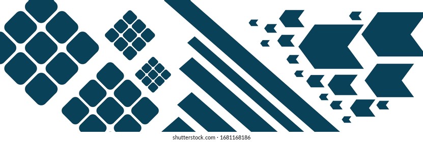 Trendy banner template or website headers with abstract geometric background.