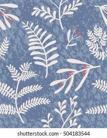 Trendy beautiful floral seamless pattern. Vector background.