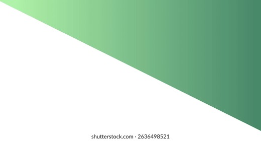 Trendy bicolour gradient emerald green and white diagonal triangular shape stylish decorative background texture web template banner poster flyer presentation card cover design