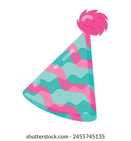 Trendy Birthday Caps Flat Stickers 