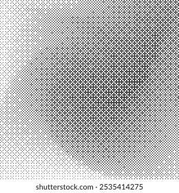 Plano de fundo monocromático de bitmap na moda. Padrão de gradiente de pixel de pontilhamento abstrato. Textura Y2K.