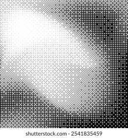 Trendy bitmap monochrome background. Abstract dither pixel gradient pattern. Y2K texture.	
