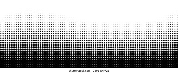 Elemento de diseño de Vector de onda dinámica de gradiente de fondo de semitono negro de moda aislado en fondo transparente