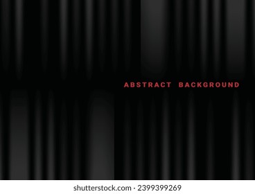 Trendy black smooth design empty gradient mesh. Cover of business presentation banner for sale event night party
