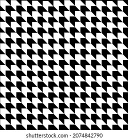 patrón de houndstap de moda negro y blanco sin inconvenientes de patrón repetido houndstap patrón vectorial