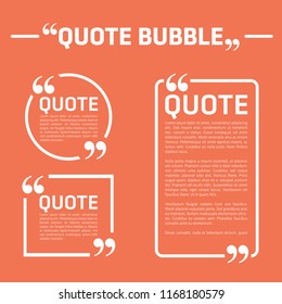 Trendy block quote modern design elements