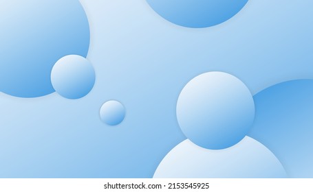 trendiger blauer Hintergrund für Poster. Farbverlauf-Konzepte mit Kreisform. Moderne abstrakte Farbformen Zusammensetzung. Minimales Design der Vektorgrafik. Futuristisches Design. EPS10-Vektor