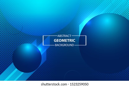 Trendy blue gradient background with lighting effect. Modern vector design template for use element cover, banner, wallpaper, theme, presentation, website