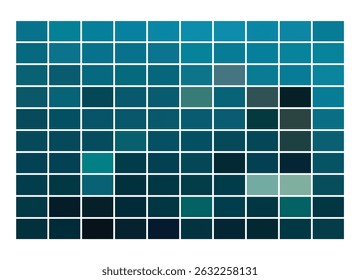  Trendy blue ocean water palette with deep shadows and soft tints. Ideal for modern print tests, branding, digital art, and vibrant vector designs.