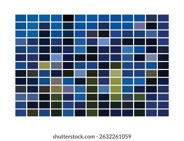  Trendy blue ocean water palette with deep shadows and soft tints. Ideal for modern print tests, branding, digital art, and vibrant vector designs.