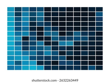  Trendy blue ocean water palette with deep shadows and soft tints. Ideal for modern print tests, branding, digital art, and vibrant vector designs.
