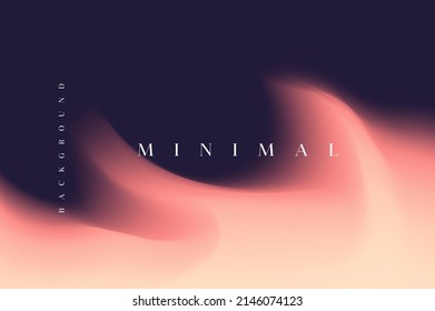 Trendy blurred background with orange and dark blue colors