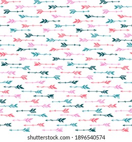 Las flechas de boho de moda son un adorno impecable. Diseño de navajo étnico. Tema indígena tribal. Las flechas bohemias están aisladas. Cuadros de papel textil para niños. Objetos de armas.