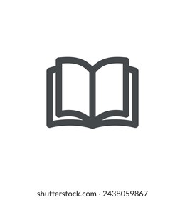Trendy Book Education School Icon Vector Logo Template