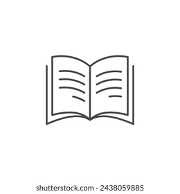Trendy Book Education School Icon Vector Logo Template