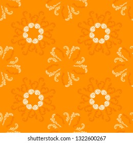 Trendy branches elegant seamless floral motif pattern, stylized flowers organic print, vector ornate background. Retro floral stylized organic seamless fabric print vector with flowers, twigs.