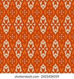Trendy bright color seamless pattern in white orange red  for decoration, paper, tiles, textiles, carpet, pillows. Home decor, interior design, cloth design.
