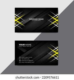 Trendy Business Card Design template. Elegant Business Card Vector