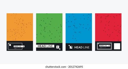 Trendy business card for medical design. Digital science technology. Business idea concept. Abstract technology communication design innovation concept background