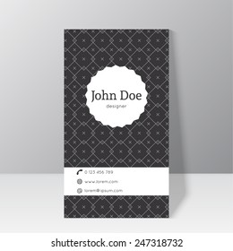 Trendy business card template 