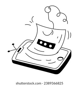 Trendy Business and Media Mini Doodle