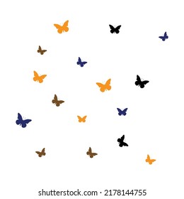 trendy butterfly logo design vector template