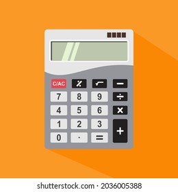 Trendy calculator illustration vector, calculator icon flat inspiration vector.