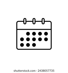 Plantilla de logotipo de vector de icono de calendario de moda