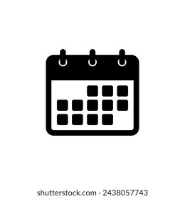 Plantilla de logotipo de vector de icono de calendario de moda