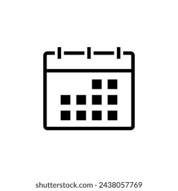 Plantilla de logotipo de vector de icono de calendario de moda