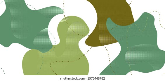Fondo de Camuflaje de moda. Tapa del aceite verde vectorial. Ornamento Militar Forestal Gráfico. Composición creativa de camuflaje. Afiche Camo Wave. Patrón militar del ejército. Ilustración de Camuflaje Hipster.