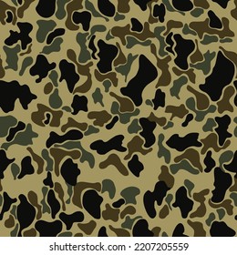 Trendy camouflage green pattern urban texture seamless print