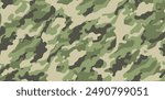 Trendy camouflage military pattern. Vector camouflage pattern for clothing design.