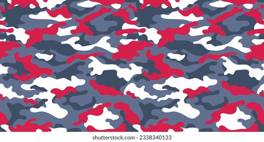 Trendy camouflage military pattern. Vector camouflage pattern for trendy clothing design.