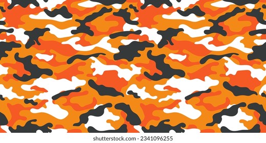 Trendy camouflage military pattern. Vector camouflage pattern for trendy clothing design.