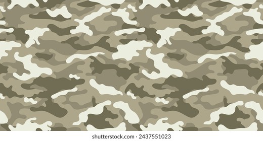 Trendy camouflage military pattern. Vector camouflage pattern for clothing design. 