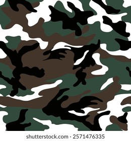 Trendy camouflage military pattern. Vector camouflage pattern, hunter camouflage, duck hunting camo