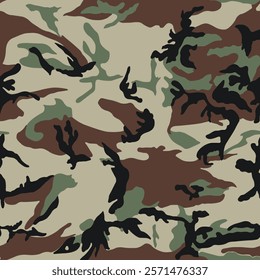 Trendy camouflage military pattern. Vector camouflage pattern, hunter camouflage, duck hunting camo