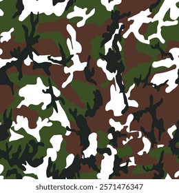 Trendy camouflage military pattern. Vector camouflage pattern, hunter camouflage, duck hunting camo