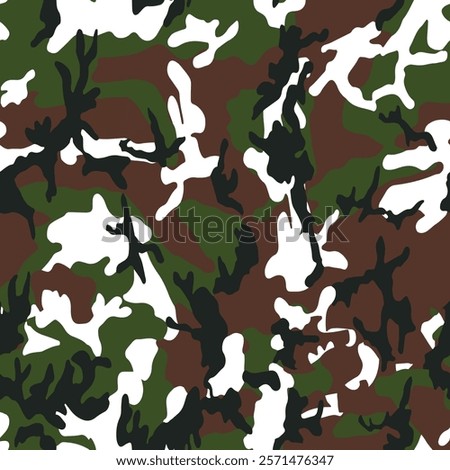 Trendy camouflage military pattern. Vector camouflage pattern, hunter camouflage, duck hunting camo